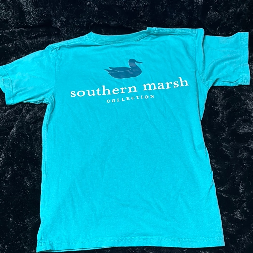 Southern Marsh Aqua Tee with Duck Logo